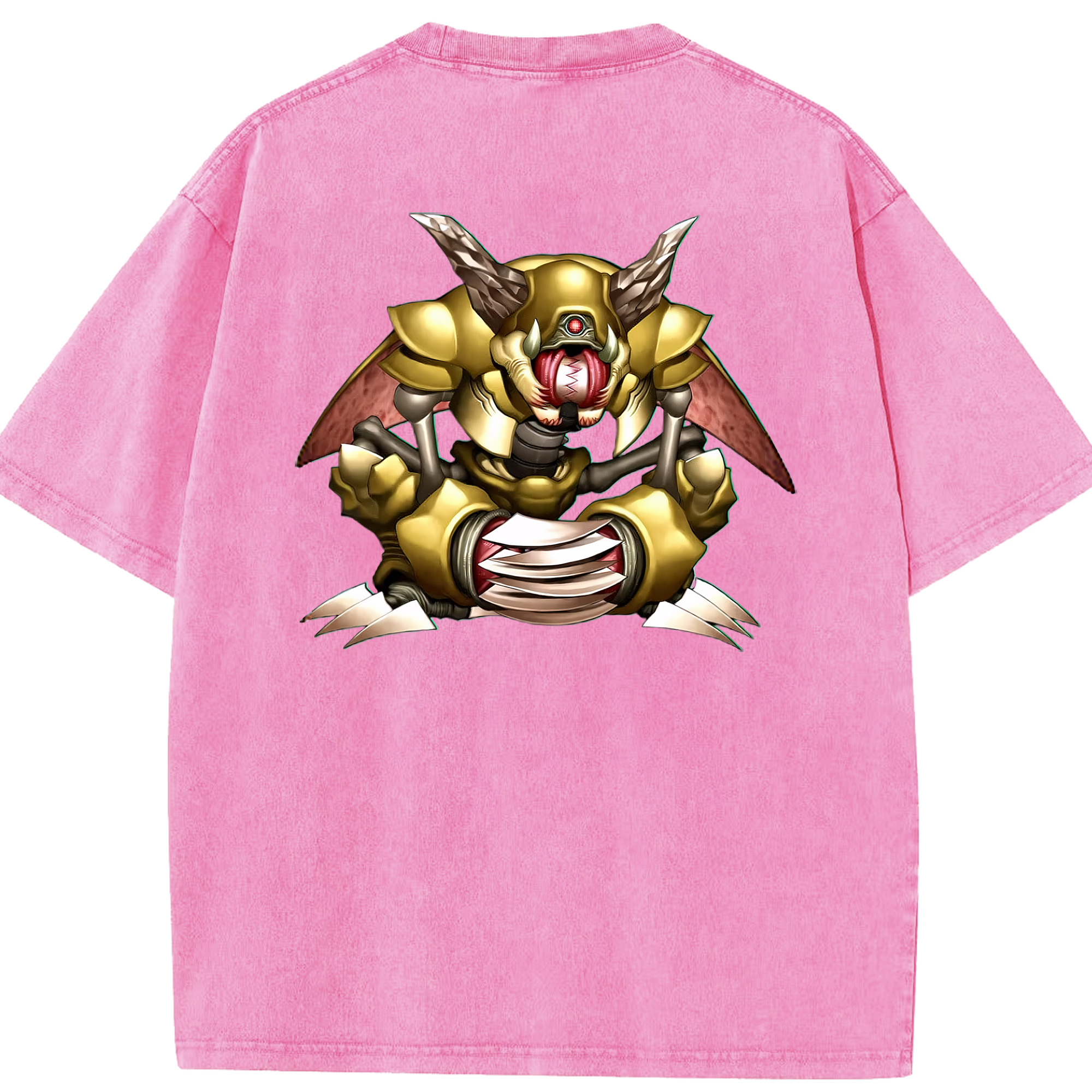 （画像用） 遊☆戯☆王 Yu-Gi-Oh! 綿100% ヴィンテージ風 半袖Tシャツ（背面プリント）